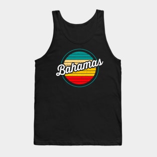 The Bahamas Retro Sunset Tank Top